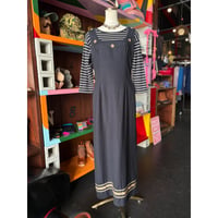 MIRROR EMBROIDERY LONG DRESS [S-0449]