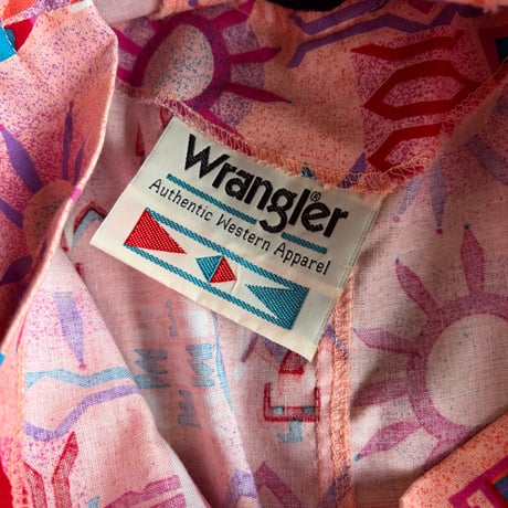 90'S "Wrangler" WESTERN SHIRT [S-4952]