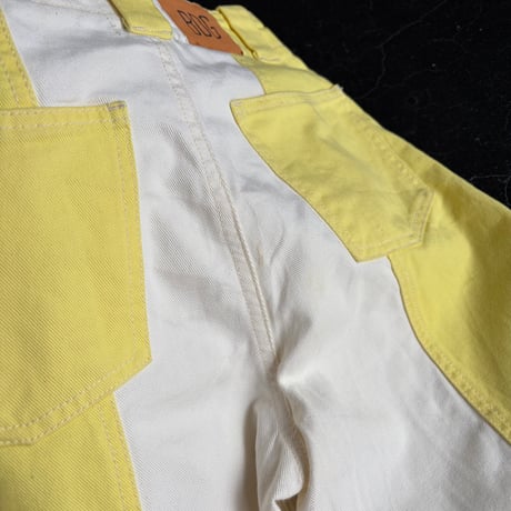 2TONE COLOR DENIM PANTS [S-4601]