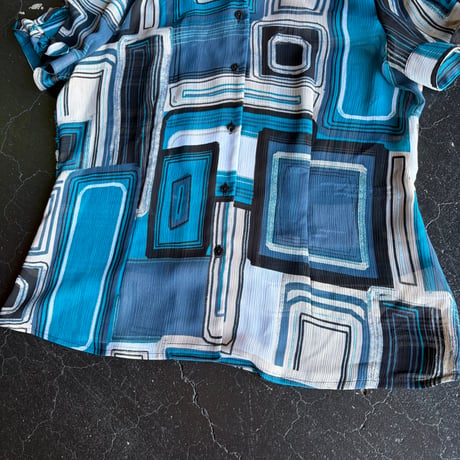 PATTERN SHEER SHIRT [S-4763]