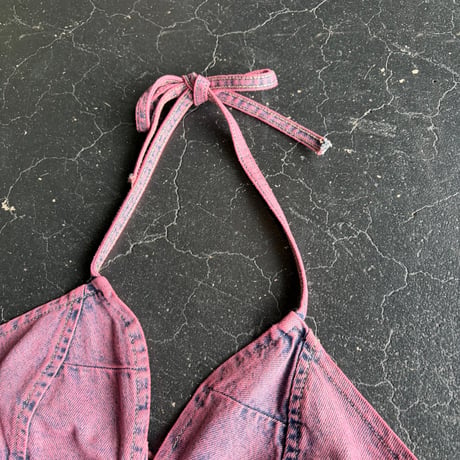 DENIM HALTER BUISTIER [S-4155]