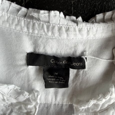 COTTON FRILL SHIRT [S-4582]