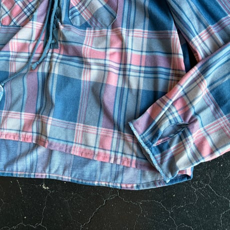 CHECK LACEUP SHIRT [S-0760]