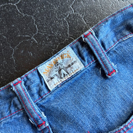 70’S "MAVERICK" FLARE DENIM PANTS [S-4524]