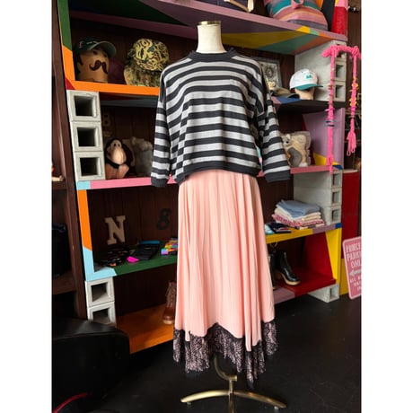 LACE DESIGN LONG SKIRT [S-5039]