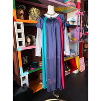 80'S COLOR DESIGN LINGERIE DRESS [S-5052]