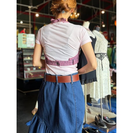 DENIM HALTER BUISTIER [S-4155]