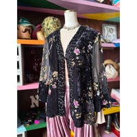 FLOWER VELOUR CHINA GOWN [S-4927]
