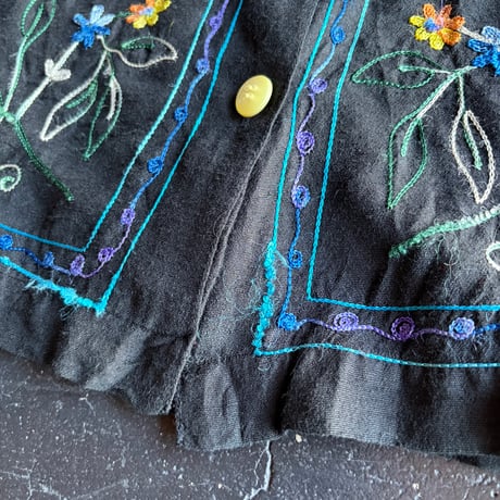 EMBROIDERY SILK JACKET [S-5020]