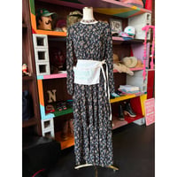 FLOWER FRILL LONG DRESS [S-4793]