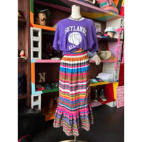 ETHNIC BORDER TIERED SKIRT [S-4719]