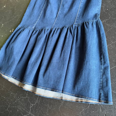 FRILL DENIM SKIRT [S-4441]