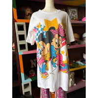 90’S MICKEY＆MINNIE TEE DRESS [S-4636]