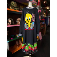 90'S TWEETY SWEAT DRESS [S-4946]