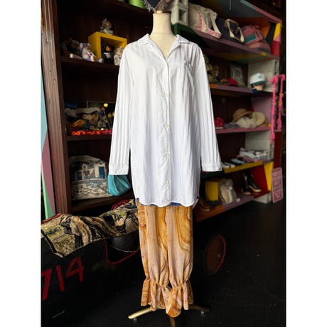 STRIPE COTTON PAJAMA SHIRT [S-4876]