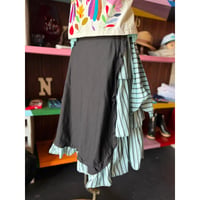 ~40’S STRIPE FRILL SKIRT [S-4644]