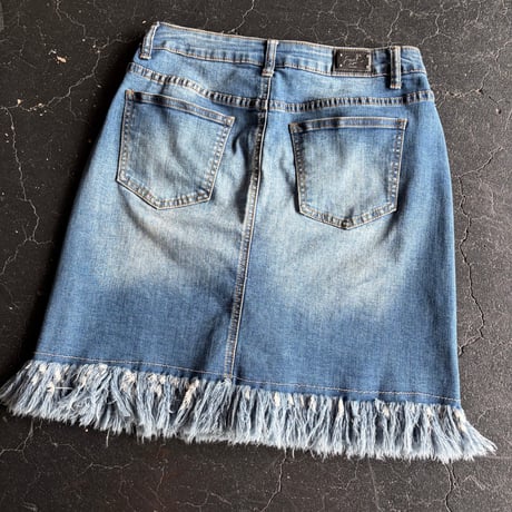 DENIM MINI SKIRT [S-4442]