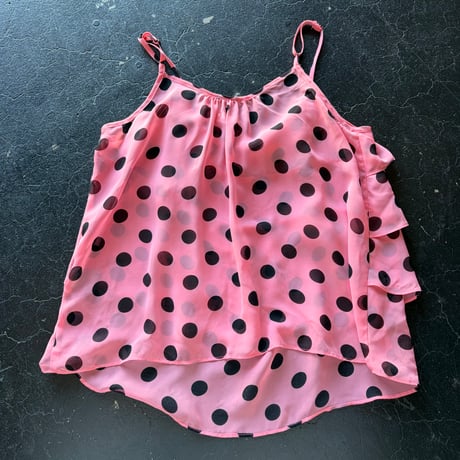 DOT FRILL CAMISOLE [S-4513]