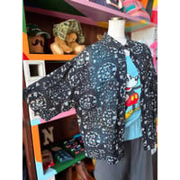 80’S PATTERN SHEER SHIRT [S-4628]