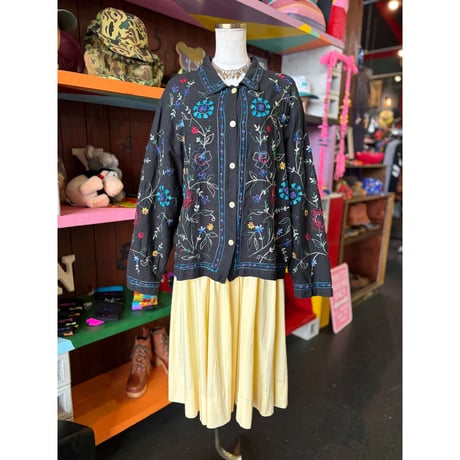 EMBROIDERY SILK JACKET [S-5020]