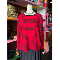 BORDER COTTON TOPS [S-4935]
