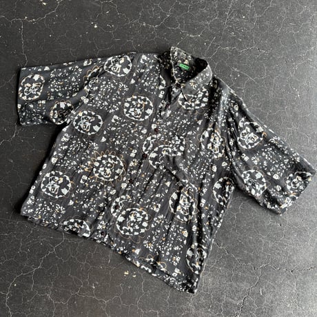 80’S PATTERN SHEER SHIRT [S-4628]