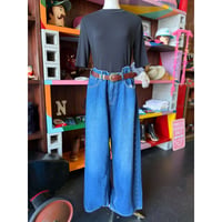 STUDS BUGGY WIDE DENIM PANTS [S-4720]