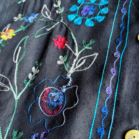 EMBROIDERY SILK JACKET [S-5020]