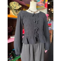 SHIRRING GAUZE BLOUSE [S-4812]