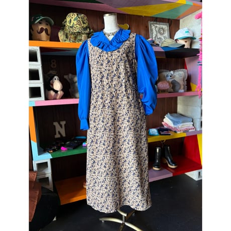 FLOWER CORDUROY DRESS [S-1712]
