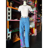 80'S MARBLE PAINT DENIM PANTS [S-4717]
