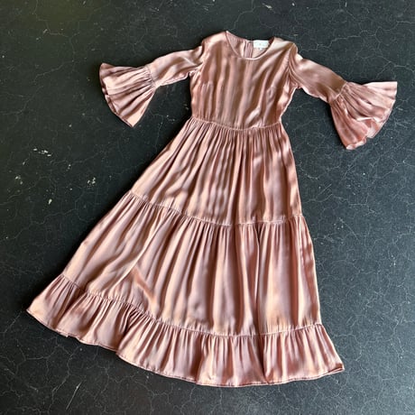 SATIN TIERED DRESS [S-4765]
