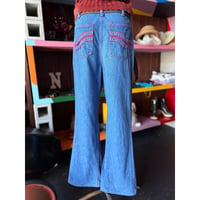 70’S "MAVERICK" FLARE DENIM PANTS [S-4524]