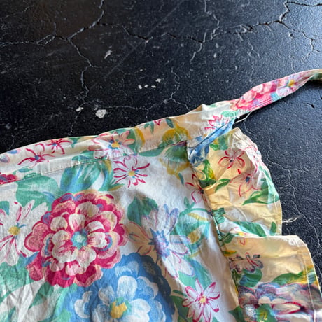 60’S FLOWER COTTON APRON [S-4929]