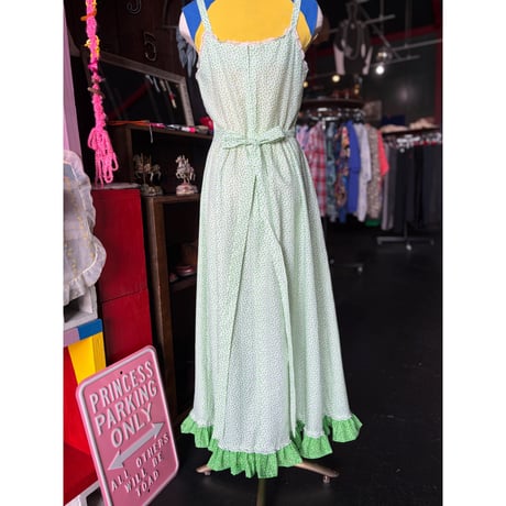 70’S FLOWER LONG DRESS [S-4585]