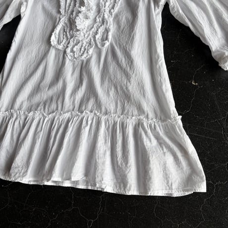 COTTON FRILL SHIRT [S-4582]