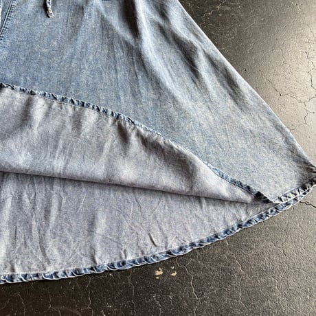 CHEMICAL DENIM LONG SKIRT [S-4156]