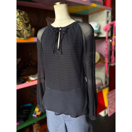 DOT SHEER BLOUSE [S-4925]