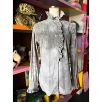 OVERDYE FRILL SHIRT [S-3691]