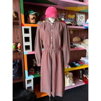70'S DOT SHEER SLEEVE DRESS [S-4807]