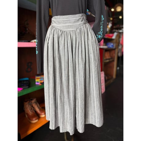 80‘S STRIPE COTTON SKIRT [S-2639]