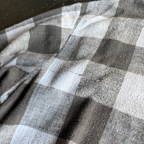 80’S PAKISTAN COTTON CHECK SHIRT [S-4429]
