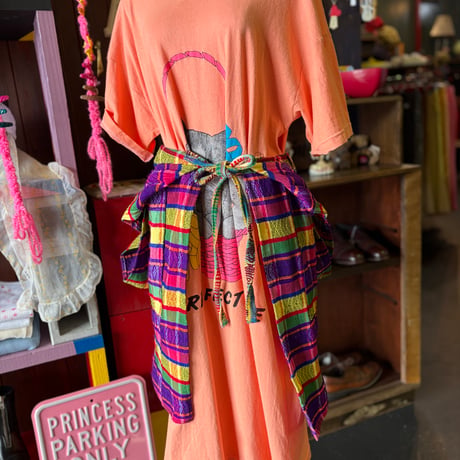 MEXICAN FABRIC APRON DRESS [S-4536]