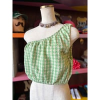 CHECK ONESHOULDER TOPS [S-4250]