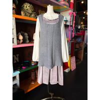 OVER KNIT VEST [S-1706]