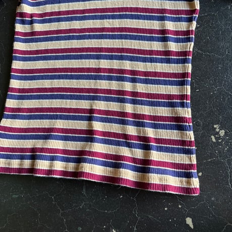 BORDER COTTON LIB TEE [S-4356]