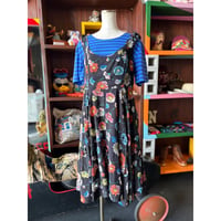 FLOWER DESIGN DRESS [S-4637]