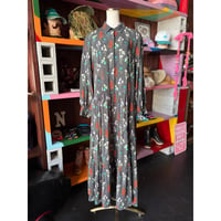 FLOWER TIERED LONG DRESS [S-4830]