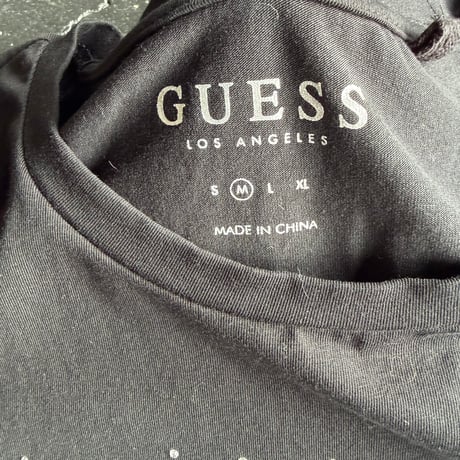 ”GUESS” HEART STONE TEE [S-4178]