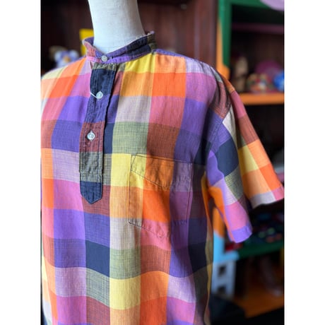 60’S COTTON PULLOVER S/S SHIRT [S-6689]